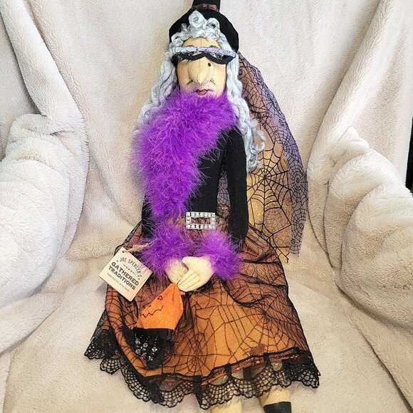 Joe Spencer Gathered Traditions Witch" WINNIE" NWT Purple Boa Rhinestone Belt - Picture 1 of 11